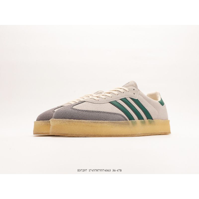 ใหม่ Adidas Samba x Ronnie Fieg x Clarks Beige Green ID7297 แท้ 100% รองเท้า สำหรับขาย