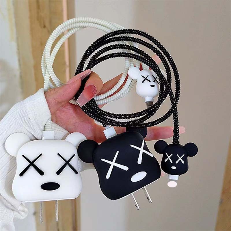 พร้อมส่งจากไทย ชุดถนอมสายชาร์จการ์ตูน สำหรับไอโฟน 18w 20w