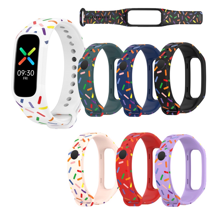 สายรัดข้อมือซิลิโคน พิมพ์ลาย สําหรับ OPPO Band EVA