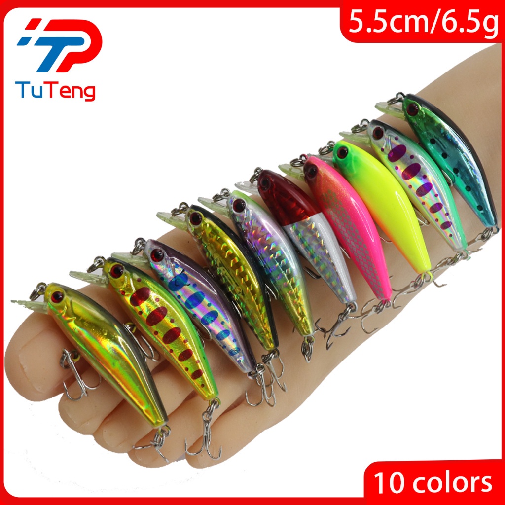 Tuteng เหยื่อตกปลาประดิษฐ์ แบบแข็ง 58 มม. 6.5 กรัม 1 ชิ้น
