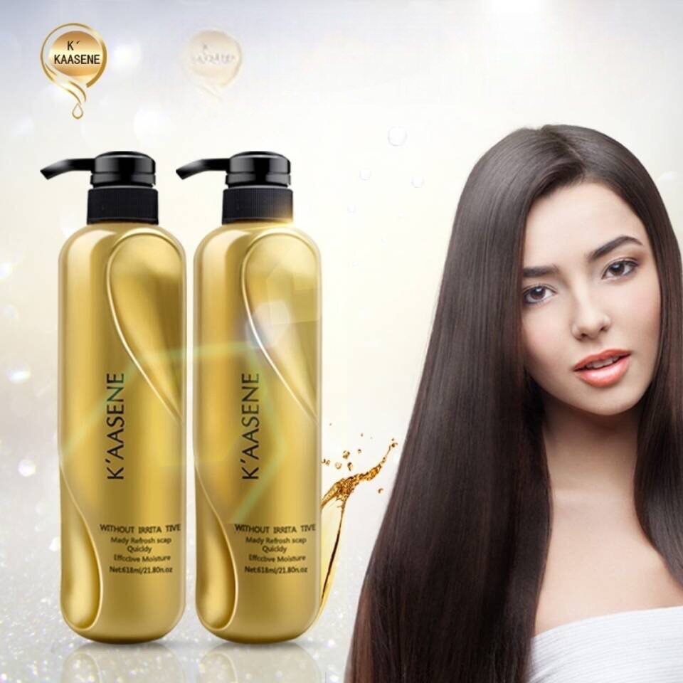 พร้อมส่ง KAASENE keratin ของแท้100% เคราติน แชมพู   ทรีมเม้นท์  บำรุงผมนุ่นลื่ม มีน้ำหนัก ไม่พันกัน 