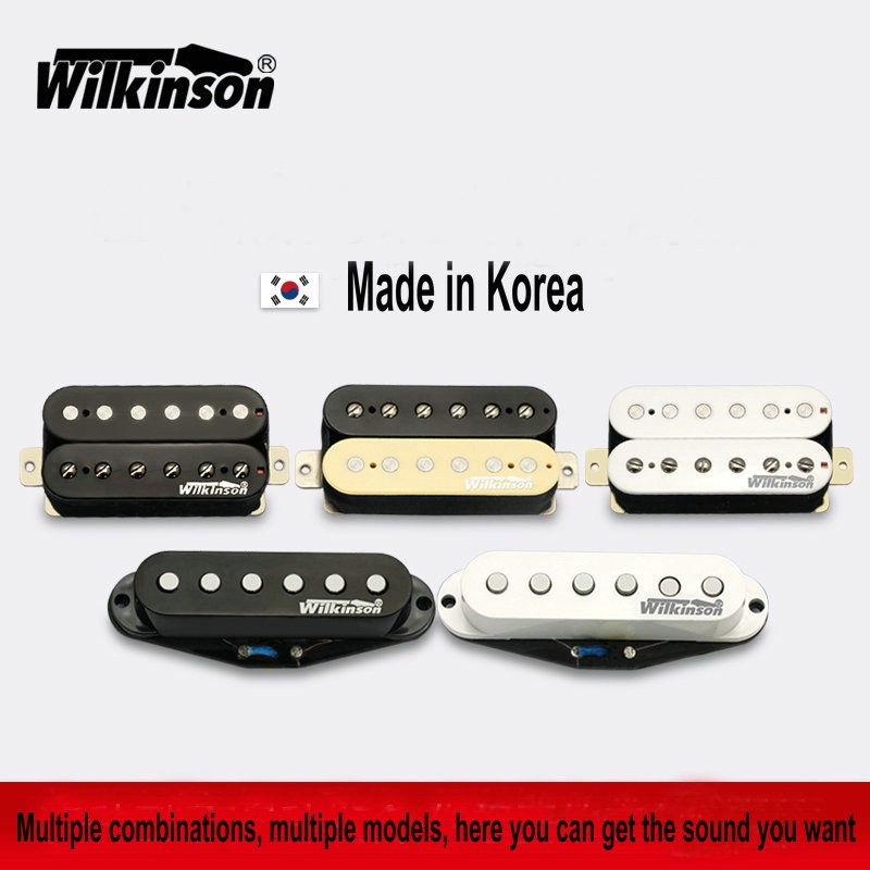 Wilkinson Alnico ปิ๊กอัพคอยล์เดี่ยว 5 คอยล์ ปิ๊กอัพกีตาร์ไฟฟ้า ปิ๊กกีตาร์ ทําเกาหลี