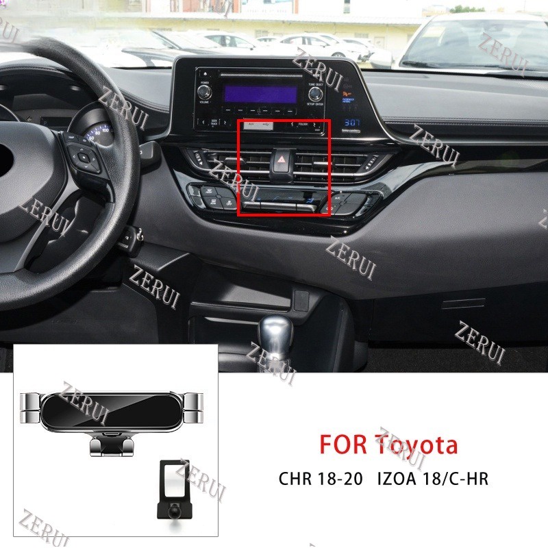 Zr ที่วางโทรศัพท์มือถือ GPS ติดช่องแอร์รถยนต์ สําหรับ Toyota C-HR CHR Izoa 2018 2019 2020 2021 2022 iPhone 13