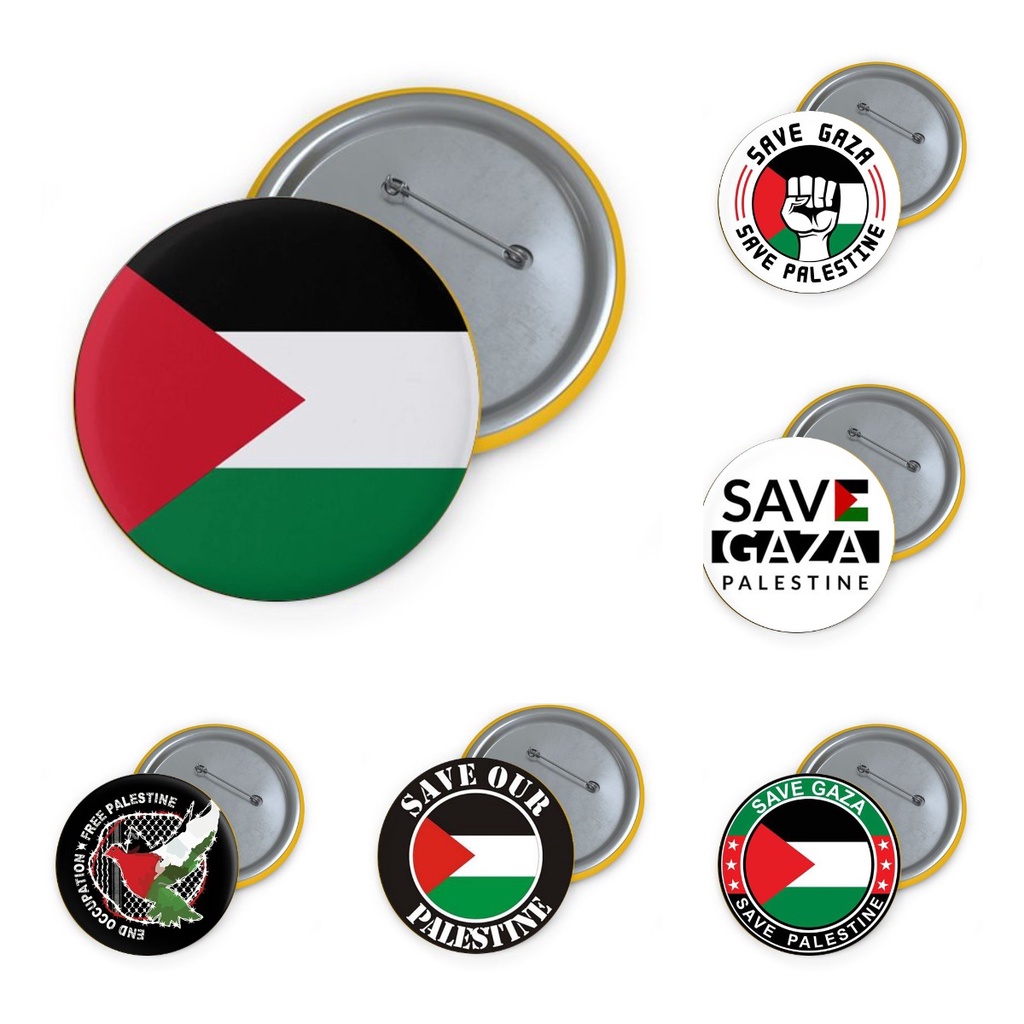 ที่กําหนดเองพิเศษ Pin Palestine Palestine ประหยัด Palestine Gaza ฟรี Palestine ฟรี Gaza