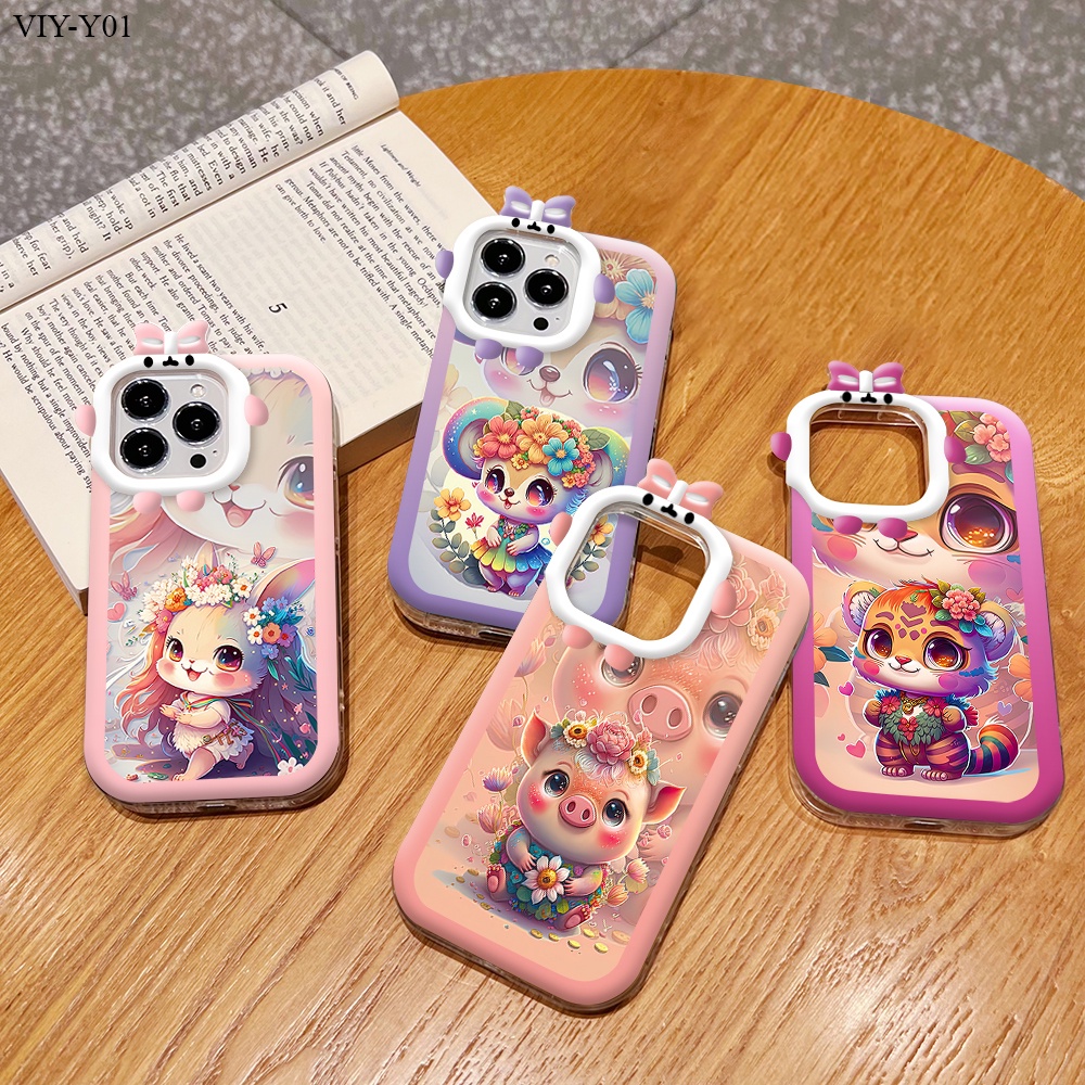 VIVO Y01 Y01A Y02 Y02A Y02T Y16 Y21 Y21S Y21T Y21A Y27 Y72 Y52 Y75 Y76 Y36 Y55 Y22 Y22S 5G เคสวีโว่ สำหรับ Case Shockproof Silicone Colorful Zodiac Series เคสโทรศัพท์ Little Monster Shockproof
