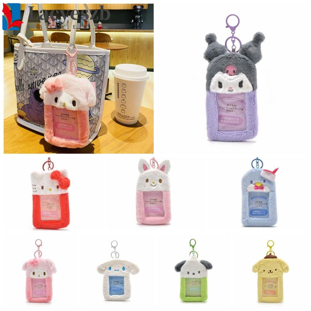 Lacyeszb ที่ใส่โฟโต้การ์ด รูปการ์ตูน Kpop Idol Kuromi Kawaii INS ID การ์ด เคสป้องกัน ที่ใส่บัตรรถบัส ผู้หญิง