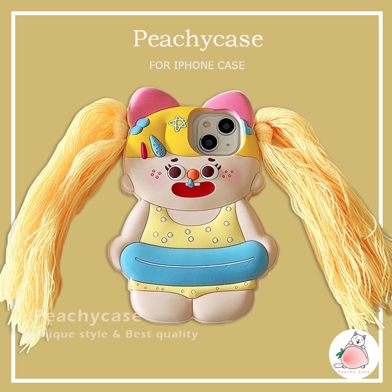 เคสโทรศัพท์มือถือ ซิลิโคนนิ่ม แบบหนา กันกระแทก ลายผู้หญิงใส่ชุดว่ายน้ํา DIY สําหรับ iPhone 15 14 13 12 Pro Max 11 15promax