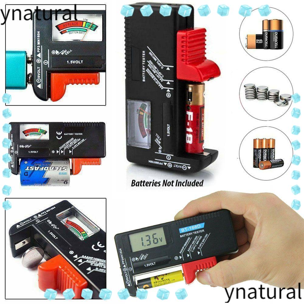 YNATURAL AAA/C/D/9V/1.5V Battery Volt Tester Button Cell Voltage Checker Electricity Measuring Instr