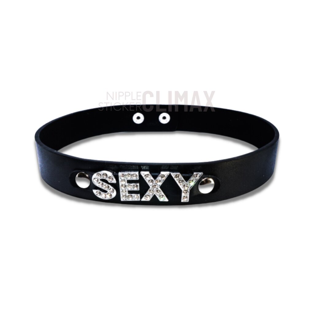 โชคเกอร์ Choker SEXY SLAVE สร้อยคอ โชคเกอร์หนังเทียม ปลอกคอเซ็กซี่ ปลอกคอ ชุดชั้นใน ชุดนอนไม่ได้นอน