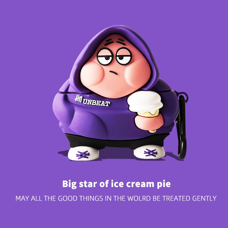 For Jabra Elite 10 Case 3D Cartoon Patrick Star Jabra Elite 8 Active Silicone Soft Case Cute Piggy K