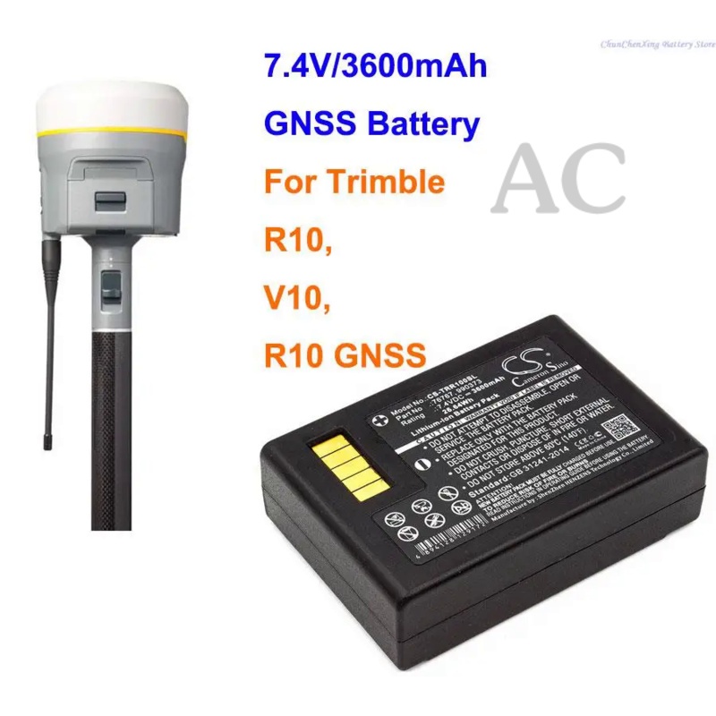 AC Cameron Sino 3600mAh GNSS Receiver Battery 76767, 990373, 89840-00 for Trimble R10, V10, R10 GNSS