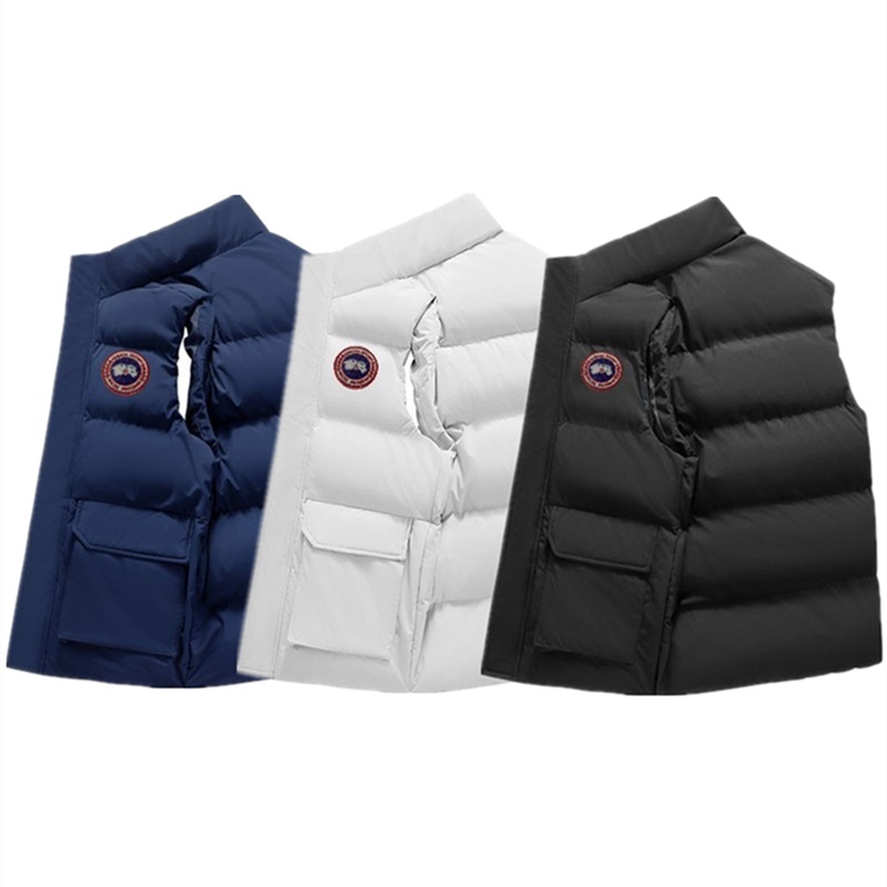 เสื้อกั๊ก ปักลายโลโก้ Canada Goose Original พลัสไซซ์ ให้ความอบอุ่น แฟชั่นฤดูหนาว สําหรับผู้ชาย และผู