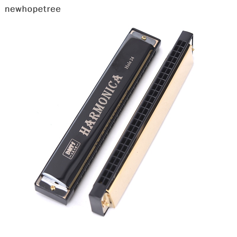[newhopetree] ใหม่ พร้อมส่ง ฮาร์โมนิก้า เทรโมโล่ คีย์ C 24 หลุม สีฟ้า