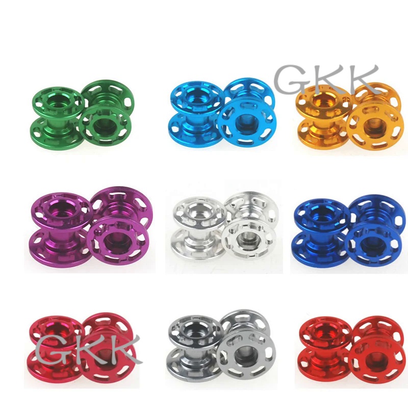 GK 2Pcs Homemade 13-12mm Double Aluminum Rollers 15398/94945 Lightweight Hollow Guide Wheels Spare P