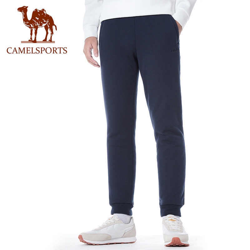 CAMEL SPORTS กางเกงวอร์ม ผ้าขนแกะ กํามะหยี่ อบอุ่น สําหรับผู้ชาย ผู้หญิง เหมาะกับการวิ่ง เล่นกีฬา