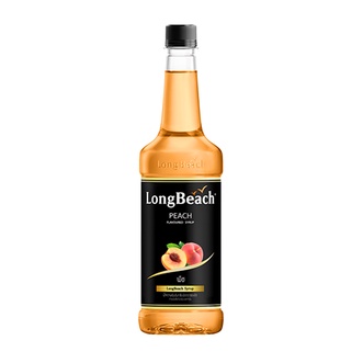 ลองบีชไซรัป ไซรัปพีช 740 มล. Long beach syrup ไซรัปลองบีช ไซรัป ลองบีช