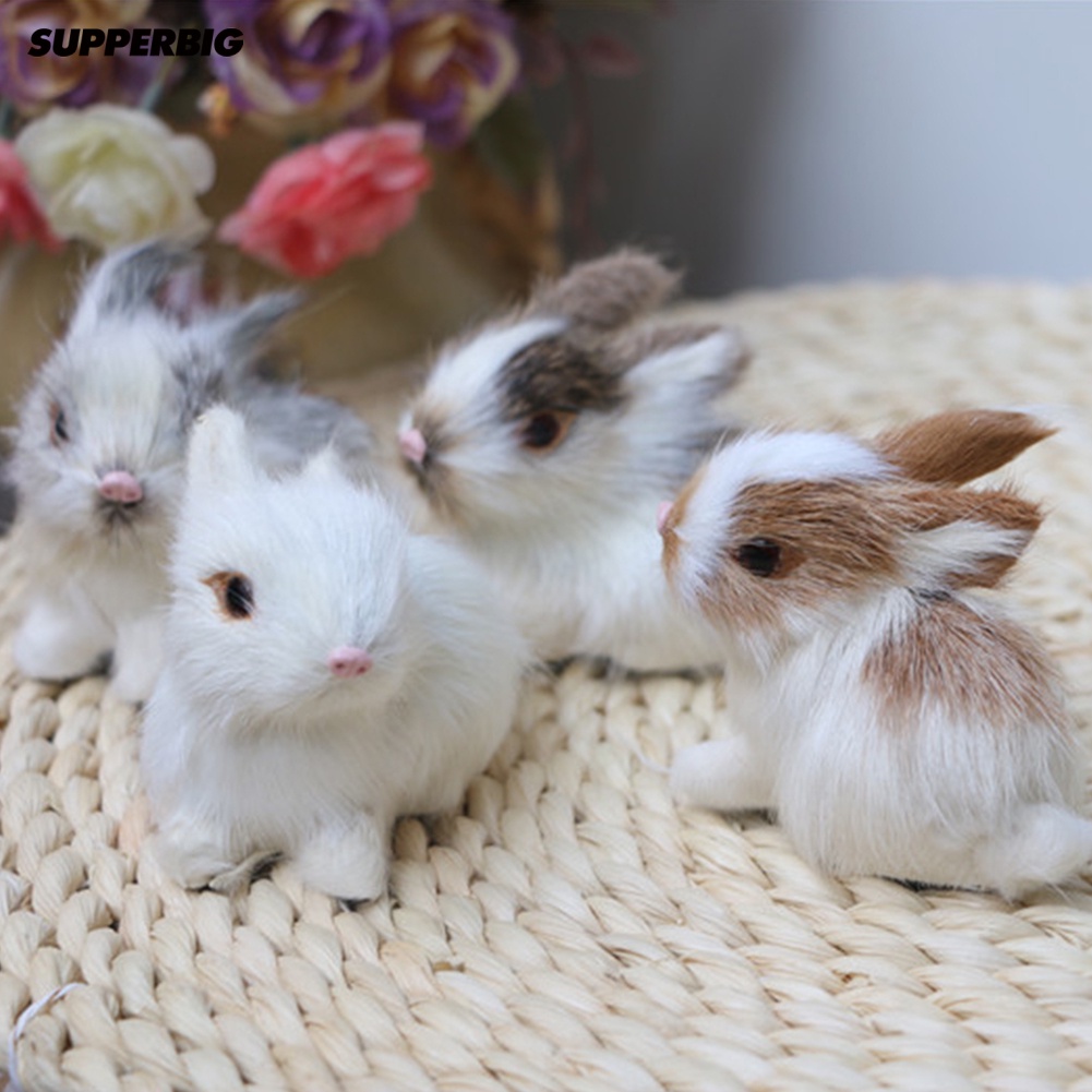 ตุ๊กตากระต่ายจําลอง น่ารัก ของขวัญสําหรับเด็ก