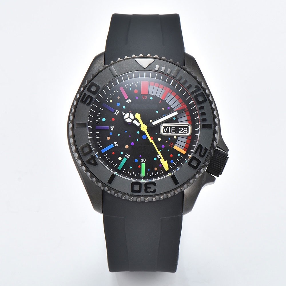 นาฬิกาข้อมืออัตโนมัติ Seiko Sapphire SKX007 NH36 ขนาด 42.5 มม. ดัดแปลง พร้อมโลโก้ฟรี