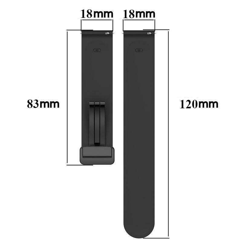 สายนาฬิกาซิลิโคนGarmin venu2s/venu3s/forerunner255s 265s/vivoactive3s 4s/vivomove3sแม่เหล็กสาย18mm - รูปที่ 7