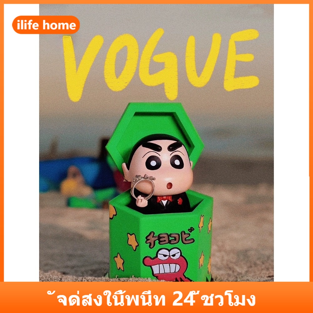 จัดส่งจากประเทศไทย โมเดลฟิกเกอร์ คอสเพลย์ อนิเมะชินจัง Waniyama COD ของขวัญ สําหรับตกแต่งบ้าน เค้ก รถยนต์