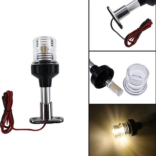 12 นิ ้ วสีขาว Yacht Marine Anchor Light พับลง LED เรือนําทาง Sailing สัญญาณ 12 ~24 V
