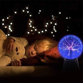 (COD)hพลาสม่าบอล 3 inch ไวต่อการสัมผัส magic plasma ball โคมไฟพลาสม่าสําหรับตกแต่งห้องนอนเด็ก