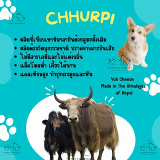 [ขัดฟันดี] ชีสแท่งนม จามรี ขนมขัดฟัน สำหรับ สุนัข น้องหมา Chhurpi Dried Cheese
