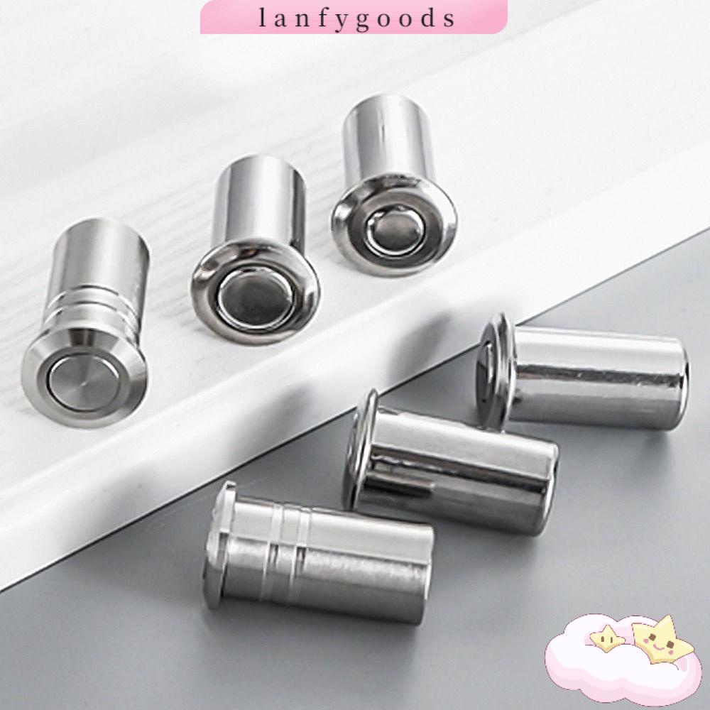 Lanfy ฝาครอบกลอนประตู สเตนเลส กันฝุ่น ฮาร์ดแวร์ซ่อนได้ พร้อมอุปกรณ์เสริม กลอนประตู