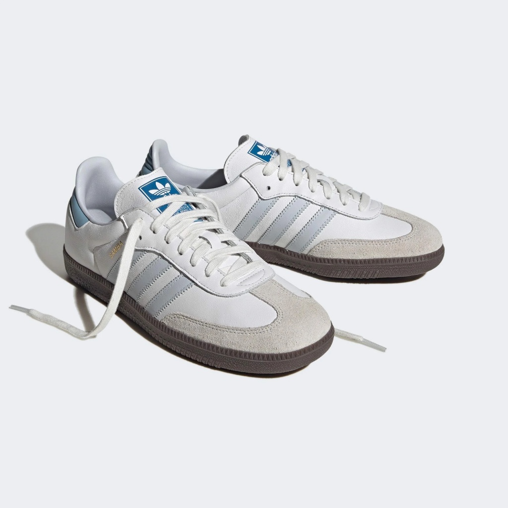 [ของแท้]  Adidas Samba Og'White Halo Blue' ID2055 รองเท้า sports