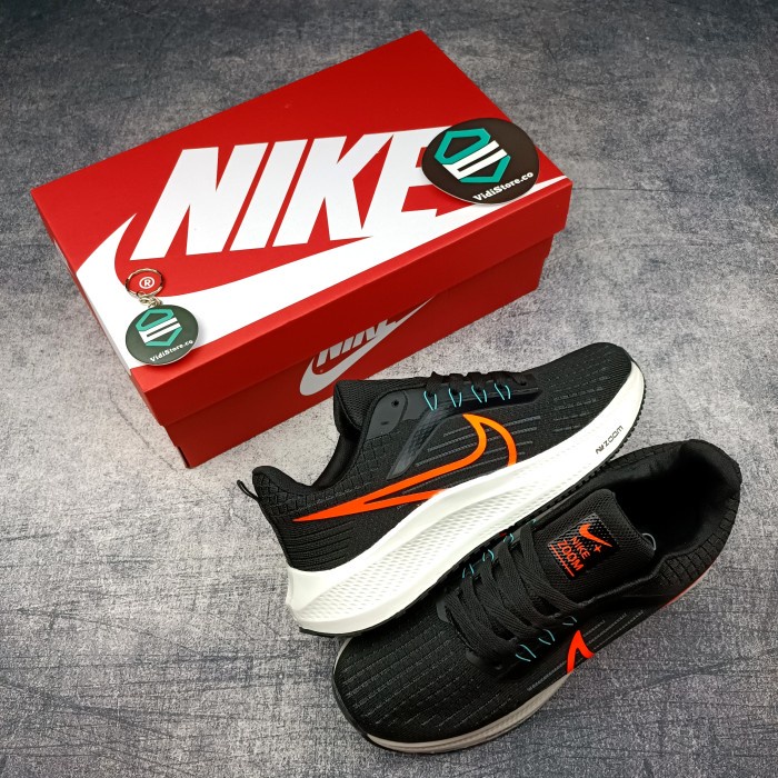 BEST -รองเท้าผ้าใบกีฬารองเท้าวิ่งผู้ชาย NIKE Zoom Pegasus สีดำสีส้ม - สีดำสีส้ม, 39  แนวโน้ม