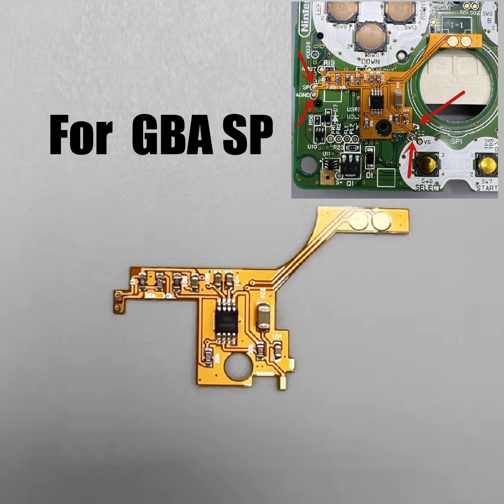Nslikey ใหม่ โมดูลขยายเสียงดิจิทัล พลังงานต่ํา สําหรับ Gameboy Advance SP GBA SP 1 ชิ้น