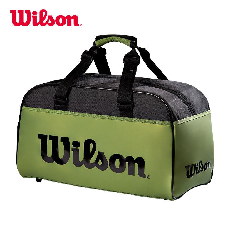 Wilson Wilson กระเป๋าเทนนิสมัลติฟังก์ชั่นกระเป๋าถือกระเป๋าเดินทางสีดํา WR8017001
