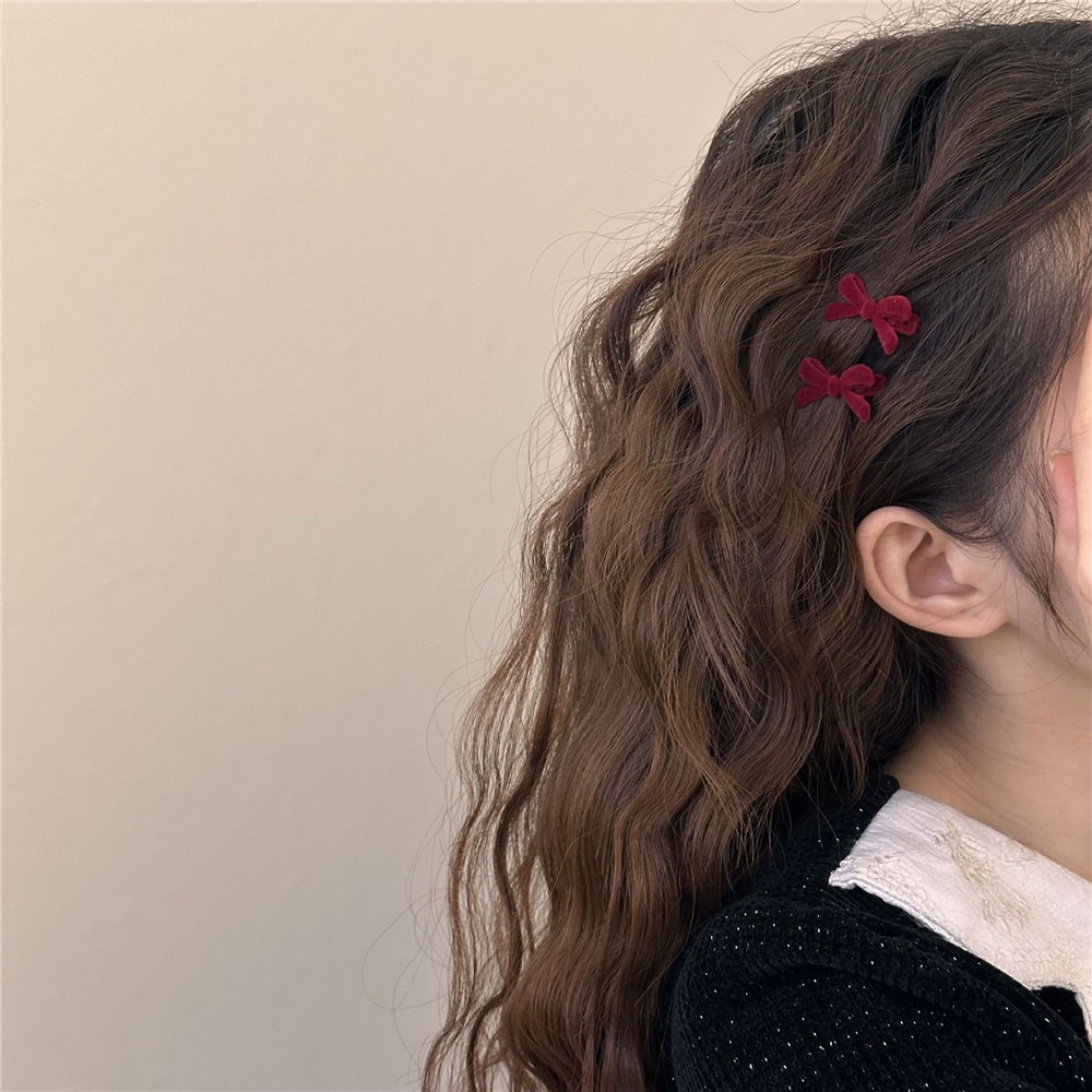 A HELLO GIRL กิ๊บติดผมหน้าม้า รูปโบว์น่ารัก ขนาดเล็ก แฟชั่นฤดูใบไม้ร่วง และฤดูหนาว สําหรับเด็กผู้หญิง 2024