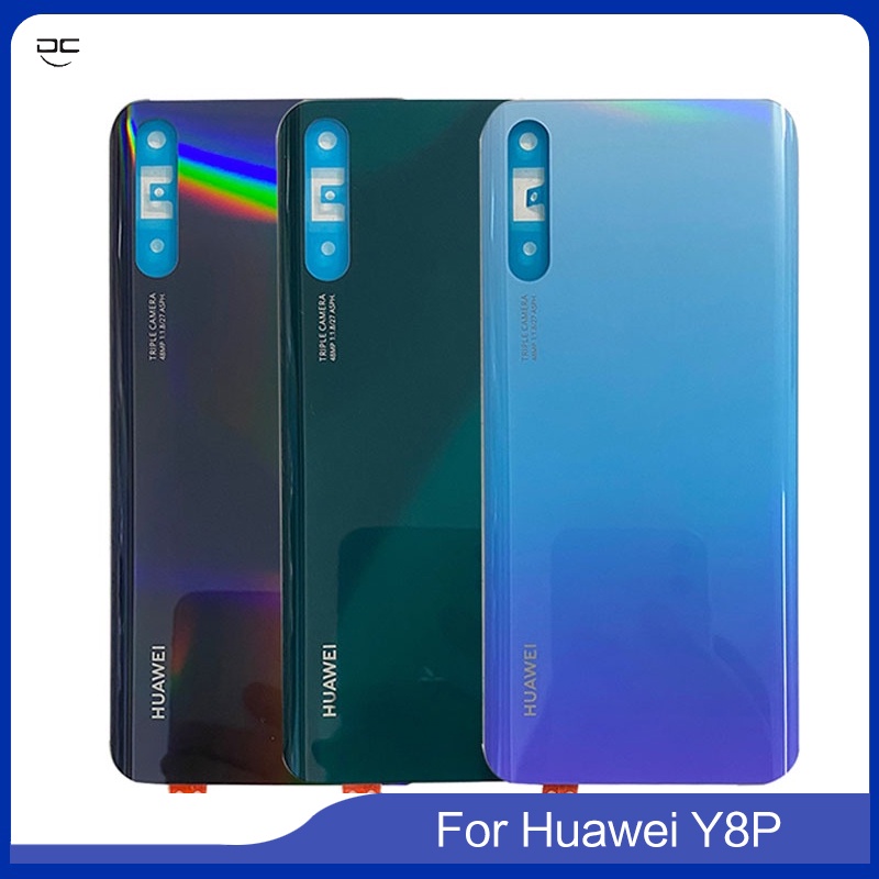 สําหรับ Huawei Y8P 2020 P สมาร์ท S Enjoy 10s AQM-LX1 AQM-L21 แบตเตอรี่ฝาครอบประตูด้านหลังกรณีพร้อมเล