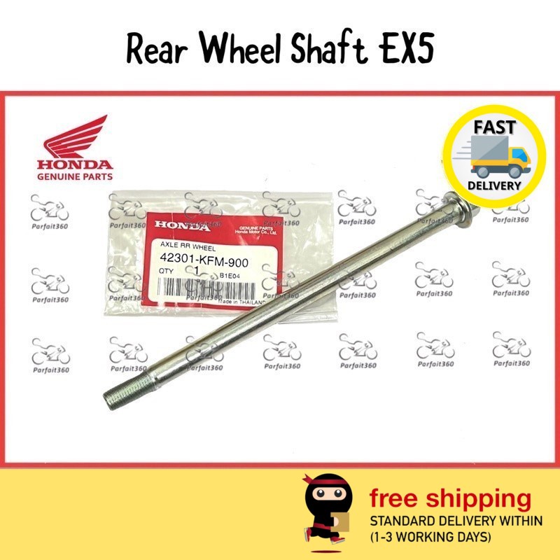 HONDA EX5 DREAM / POWER Nut & Bolt Flange เพลาล้อหลัง / Sap Roda Belakang ( 42301-KFM-900 & 90306-KF