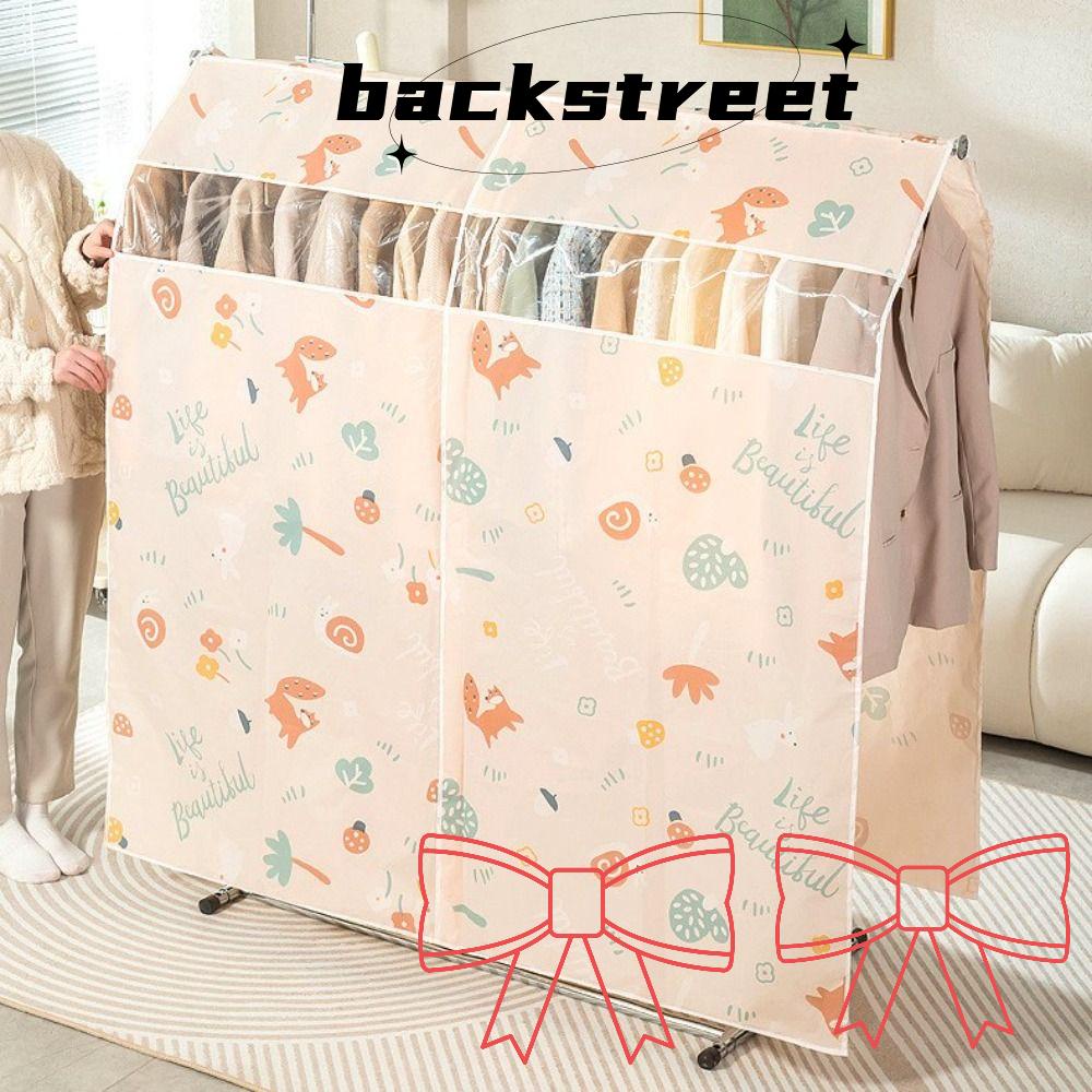 Backstreet ผ้าคลุมเสื้อผ้า กันฝุ่น กันน้ํา หนา ป้องกันชุดเดรส คุณภาพสูง กันฝุ่น ความจุขนาดใหญ่ ที่แขวนเสื้อผ้า จัดระเบียบ