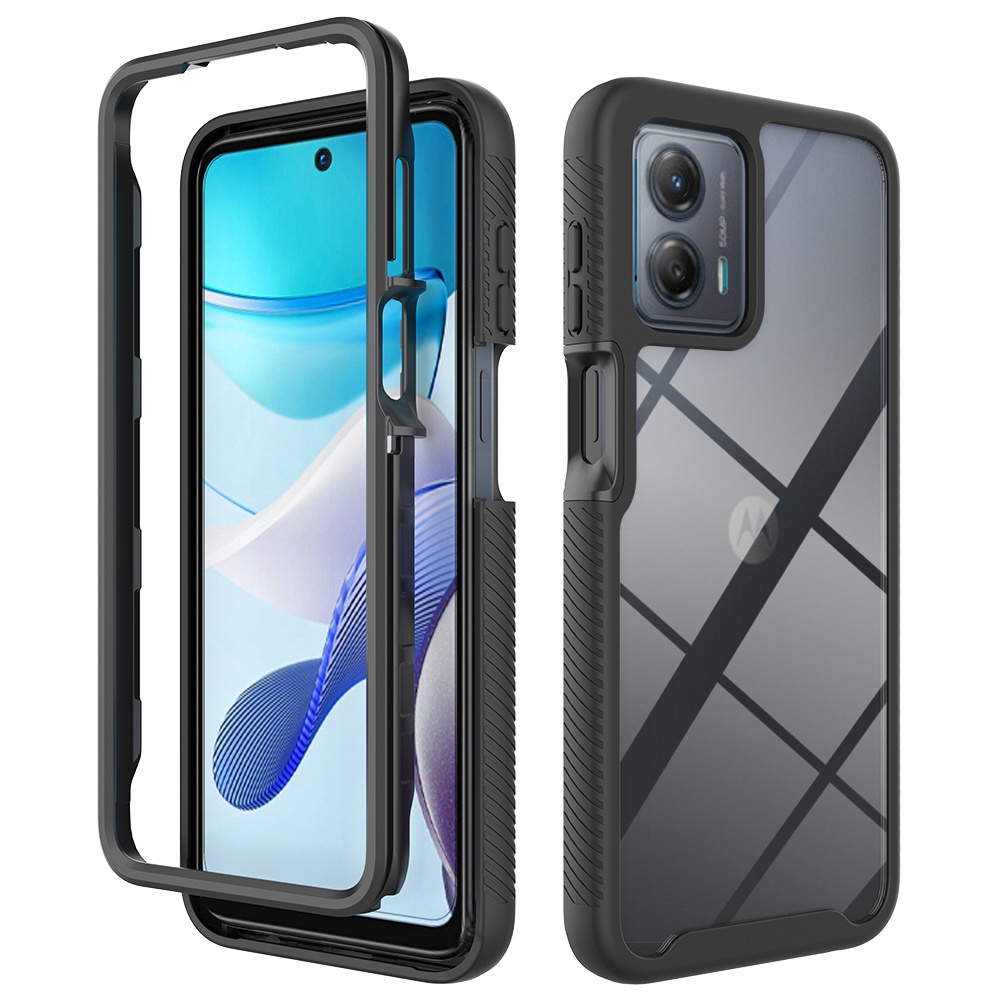เคสโทรศัพท์มือถือแบบใส กันกระแทก 360 องศา สําหรับ Moto G 5G G Power 2023 G Play G Stylus 5G 2023 Armor 2In1