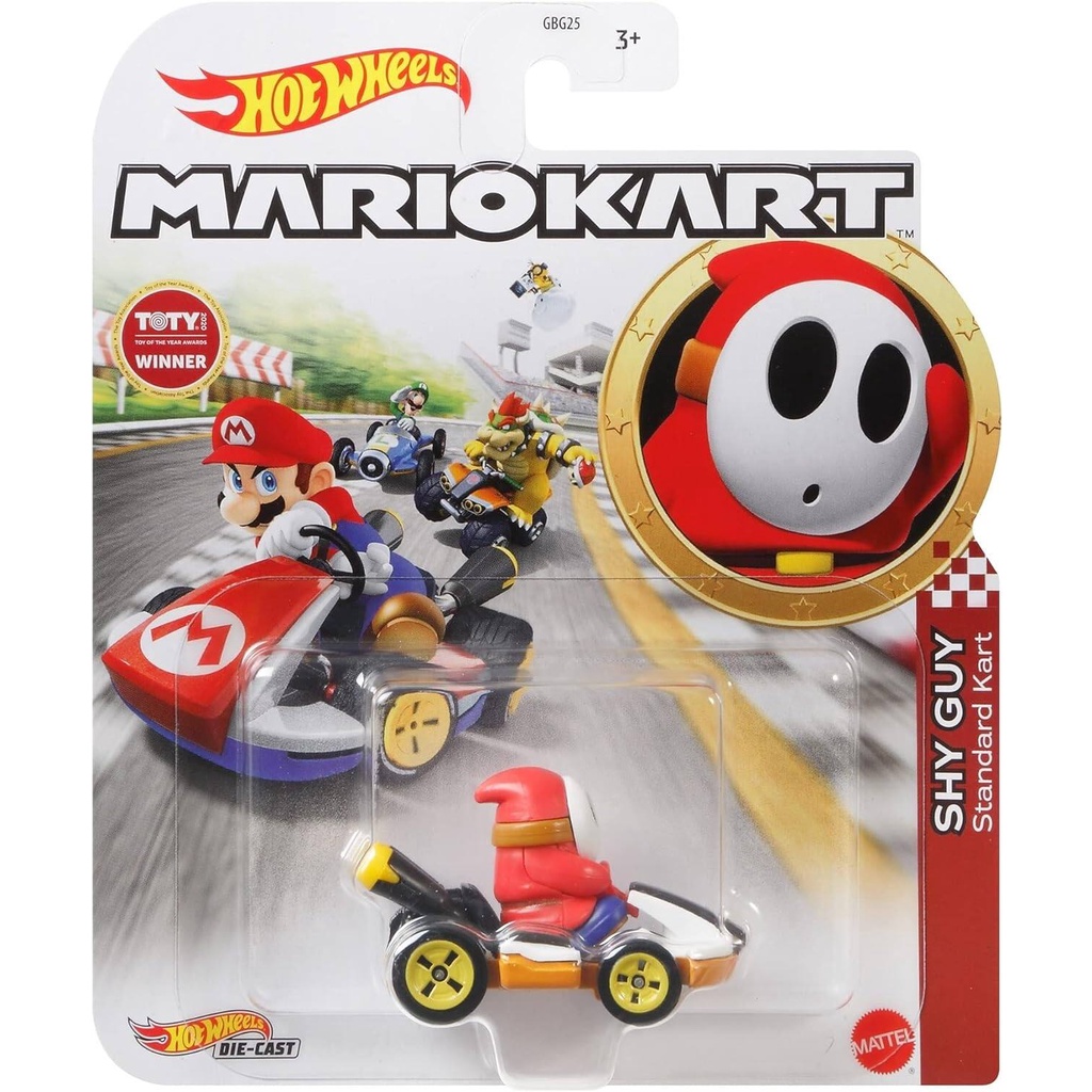 Hot Wheels Mario Kart Shy Guy Standard Kart GRN25 GBG25