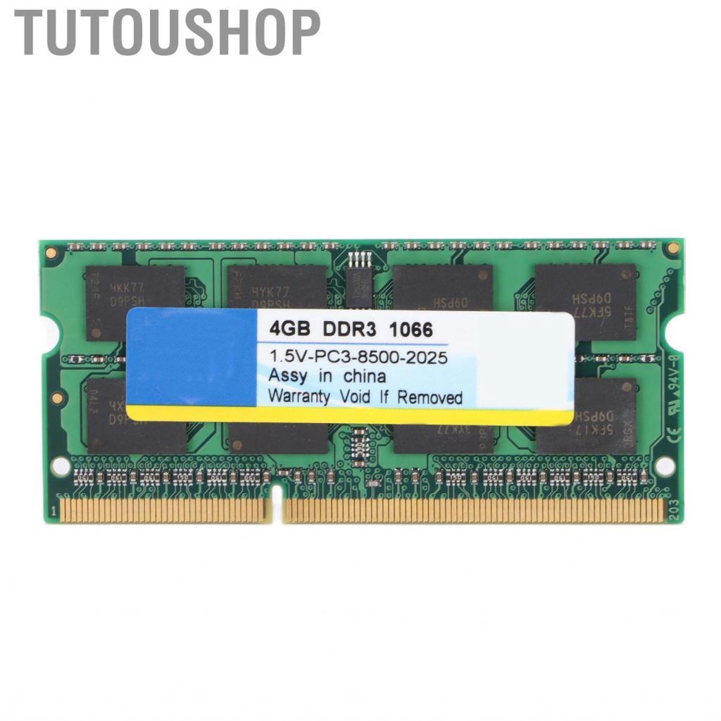 Tutoushop DDR3 RAM  204PIN Laptop 4GB 1.5V Fully Compatible for Gamer Notebook Computer