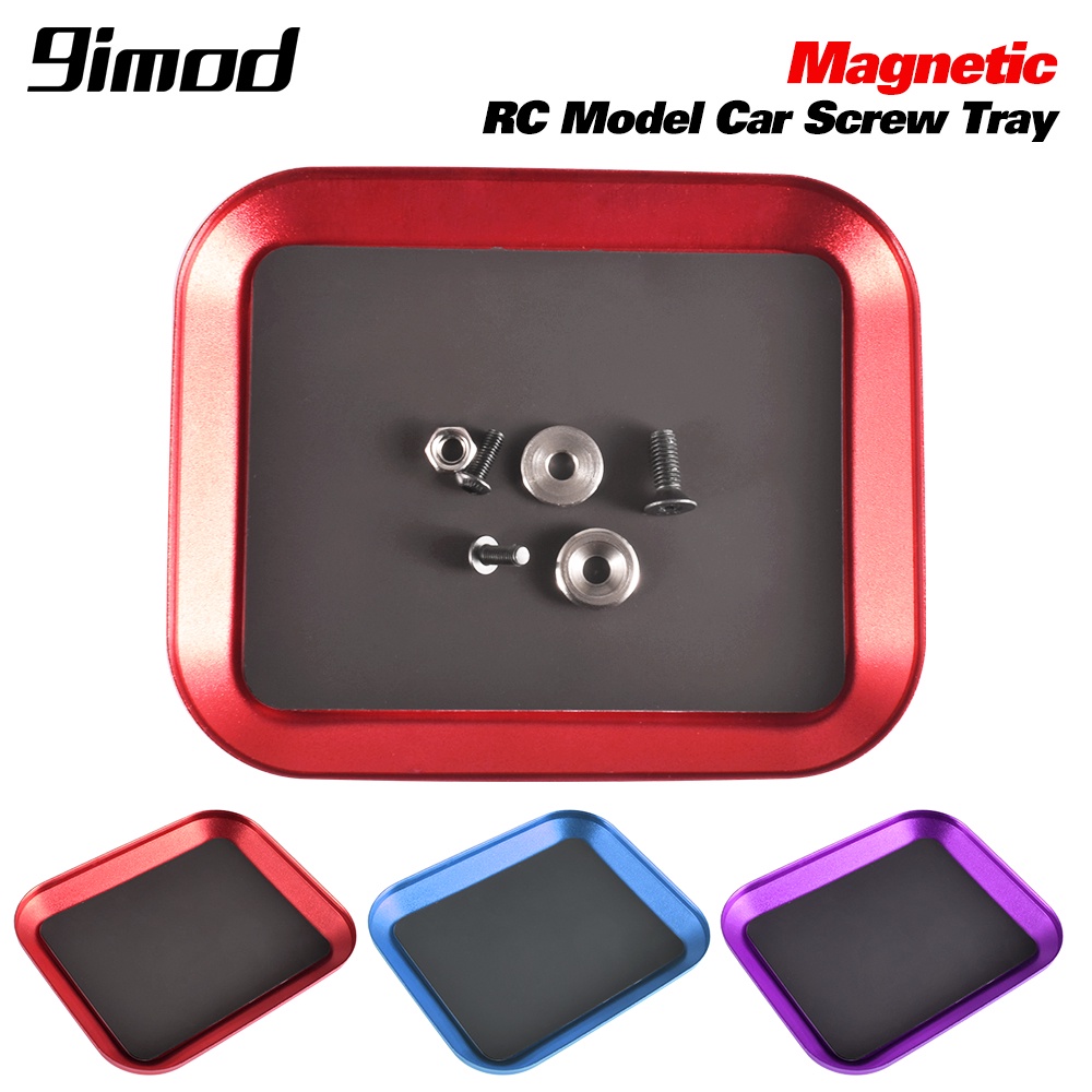 9imod ถาดสกรู พร้อมแผ่นแม่เหล็กอลูมิเนียม สําหรับโมเดลรถบังคับ