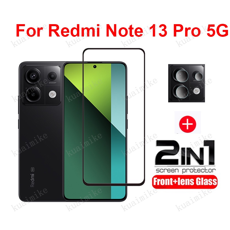 ฟิล์มกระจก Redmi Note 13 Pro 5G กระจกนิรภัย HD ป้องกันหน้าจอ สำหรับ Redmi Note 13 12 11 Pro+ 13 12 11 12s 11s POCO M6 Pro 4G 5G ฟิล์มกระจกกันเลนส์กล้อง & ฟิล์มหลัง