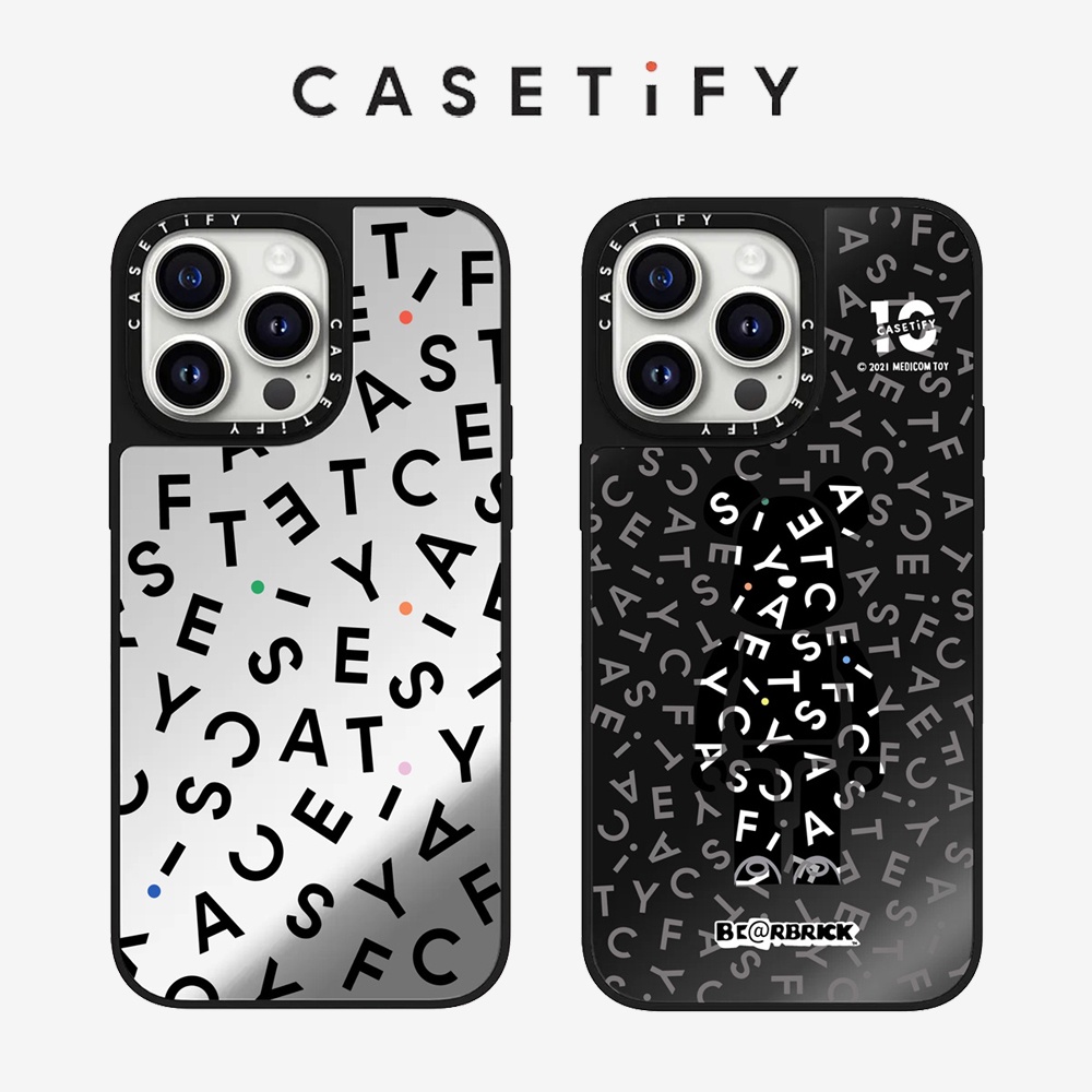 CASETI เคสโทรศัพท์มือถือแบบแข็ง กันกระแทก ลายโลโก้หมี มีลายด้านข้าง คุณภาพสูง สําหรับ iPhone 15 Plus 15Pro 15promax 14pro 14promax 13promax 12promax 11