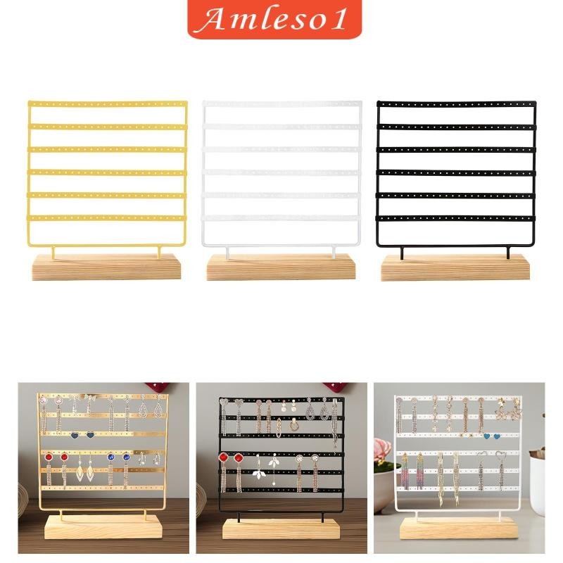 [Amleso1] ชั้นวางเครื่องประดับ ต่างหู แบบแขวน สําหรับโชว์เครื่องประดับ บ้าน