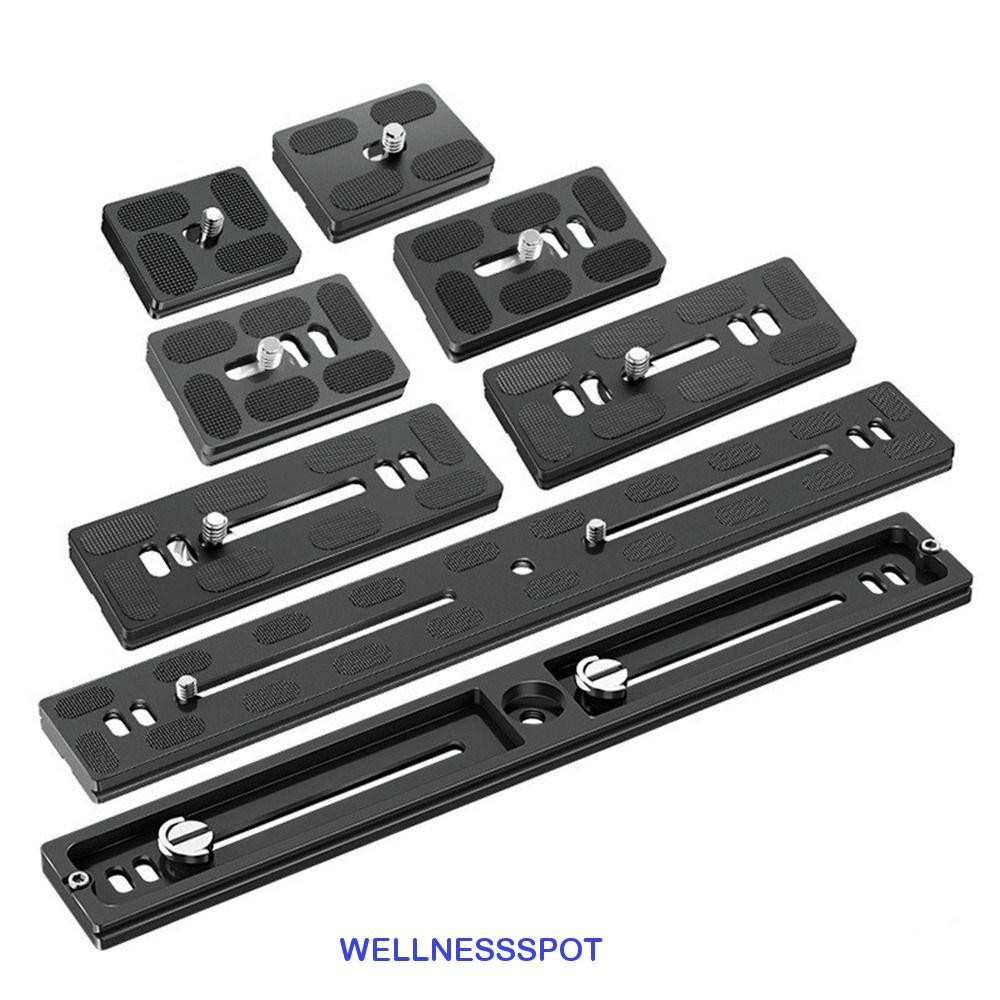 Wellnessspot แผ่นยึดกล้องหัวบอลพร้อมสกรู 1/4 กล้อง Dslr สําหรับ Benro อุปกรณ์เสริมกล้อง Universal ขาตั้งกล้องแผ่นยาว