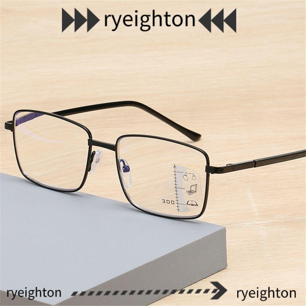 Ryeighton แว่นตาสายตายาวตามอายุ UV Protection Progressive Multifocal Anti Blue Light Readers แว่นตา