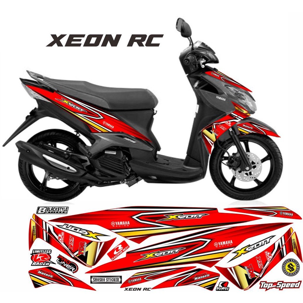 XEON RC STICKER / XEON CARBON AUTOMATIC MOTORCYCLE STRIPING VARIATION OF MOTIFS / XEON RC OLD MOTORC