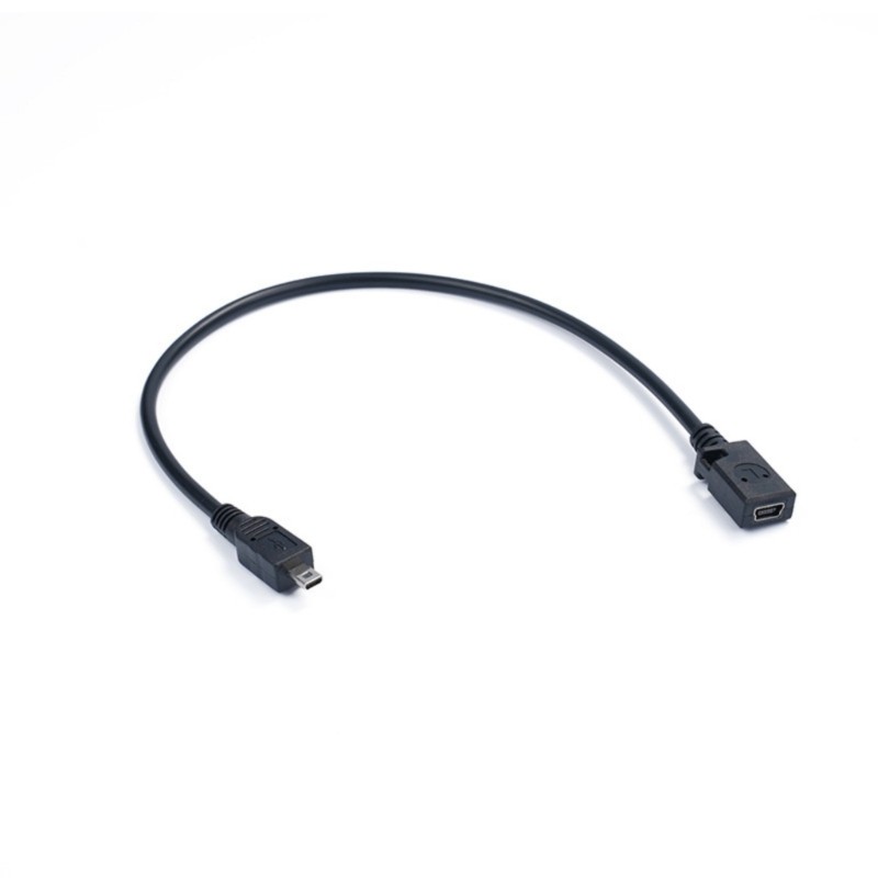 QUU Mini USB 5Pin Female to Mini 8Pin Male Adapter Cable สําหรับชาร์จและถ่ายโอนข้อมูลในกล้องดิจิตอล