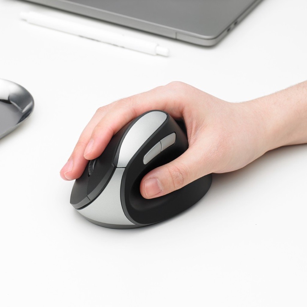 RAPOO EV250 WIRELESS 2.4G SILENT WIRELESS OPTICAL MOUSE เมาส์ไร้สาย (EV250-BK) เม้าส์เพื่อสุขภาพ ราคา ถูกที่สุด ดีลบีเคเค แกลเลอรีภาพที่ 3