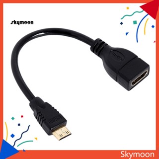 Skym* สายเคเบิลอะแดปเตอร์แปลง Mini HDMI ตัวผู้ เป็น HDMI ตัวเมีย 1080P