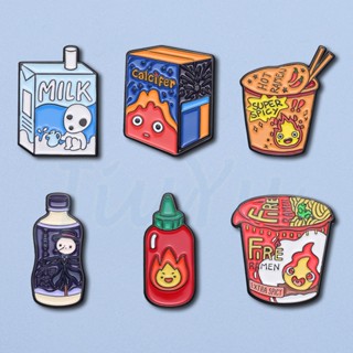 เข็มกลัด รูปการ์ตูนอนิเมะ Ghibli Enamel Pin สําหรับแฟนคลับ เพื่อน